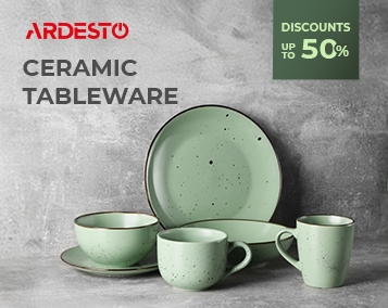 Up to 50% discounts on ceramic tableware!