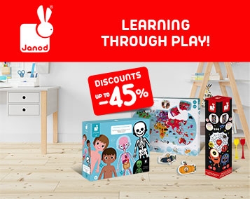 Learning through play! Up to 45% discounts on JANOD!